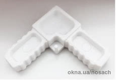 Уголок-соединитель для рамного профиля 10*20 под углом 90°, цвет в ассортименте